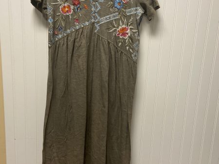 Dress Casual Maxi By Clothes Mentor In Green & Grey, Size: S Fashion