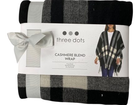 Shawl By Three Dots In Black on Sale