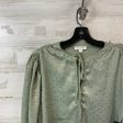 Blouse Long Sleeve By Blu Pepper In Grey, Size: M Online