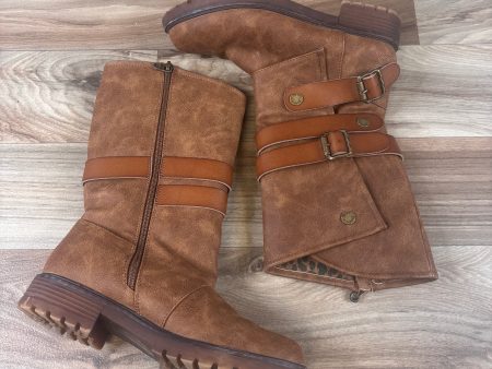 Boots Mid-calf Heels By Blowfish In Tan, Size: 8.5 Hot on Sale