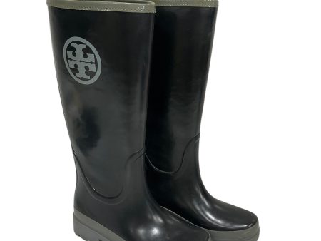 Boots Rain By Tory Burch In Black, Size: 6 Online now