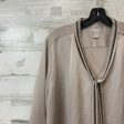 Blouse Long Sleeve By Chicos In Brown, Size: Xl Cheap