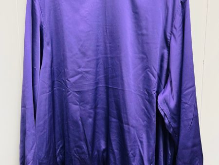 Blouse Long Sleeve By Chicos In Purple, Size: 16 Online now