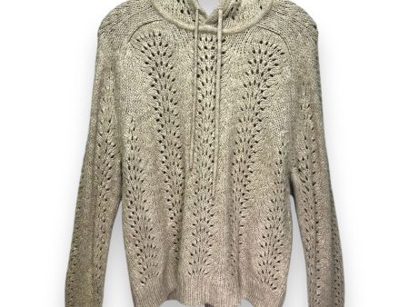 Alpaca Blend Sweater Hoodie In Pointelle Stitch By J. Crew In Beige, Size: M Online now