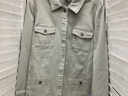 Jacket Denim By Chicos In Grey Denim, Size: L Online