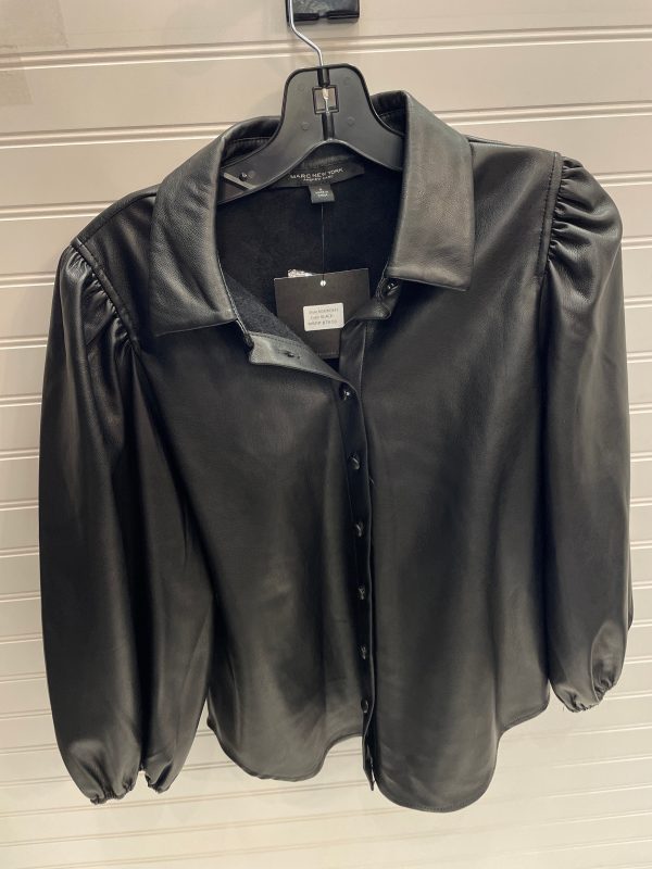 Blouse 3 4 Sleeve By Marc New York In Black, Size: S Online Hot Sale