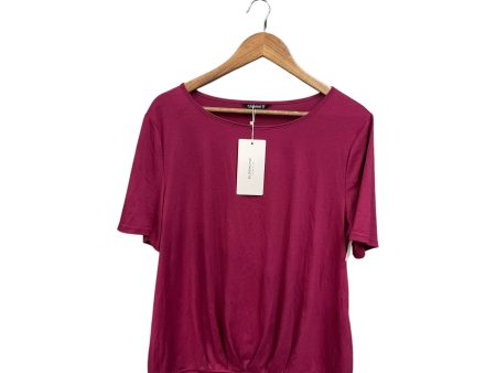 Top Short Sleeve By Clothes Mentor In Purple, Size: L on Sale