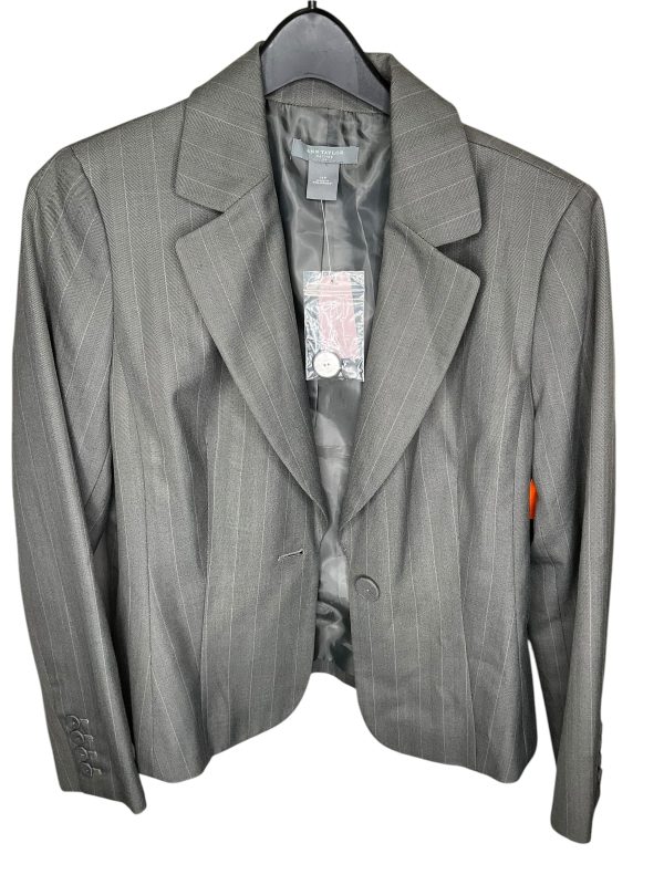 Blazer By Ann Taylor In Grey, Size: Mp on Sale