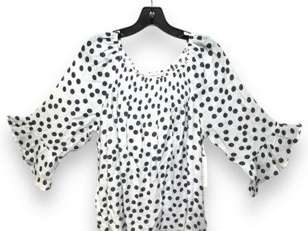 Top 2pc Long Sleeve By Counterparts In Polkadot Pattern, Size: L Hot on Sale