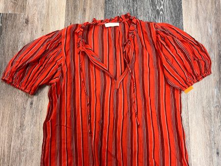 Blouse Short Sleeve Designer By Ulla Johnson In Orange, Size: 6 Online