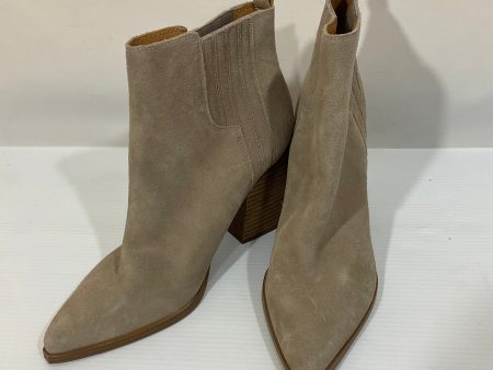 Boots Ankle Heels By Marc Fisher In Tan, Size: 10 Fashion