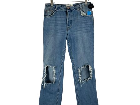 Jeans Wide Leg By We The Free In Blue Denim, Size: 10 For Cheap