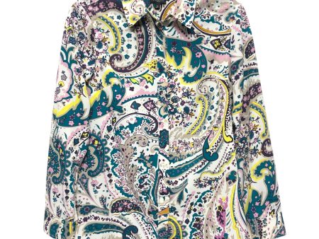 Blouse Ls By Talbots In Paisley Print, Size:Sp Online Hot Sale