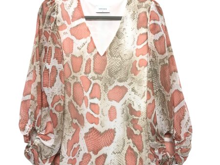 Blouse Ls By Cmc In Peach, Size:S For Sale