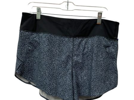 Athletic Shorts By Athleta In Black & Blue, Size:L For Cheap