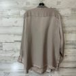 Blouse Long Sleeve By Chicos In Brown, Size: Xl Cheap