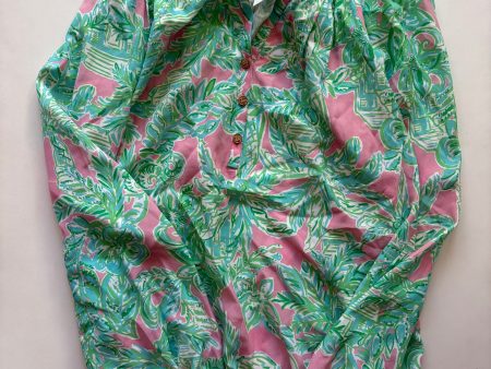 Blouse Long Sleeve By Lilly Pulitzer In Multi-colored, Size: S For Sale