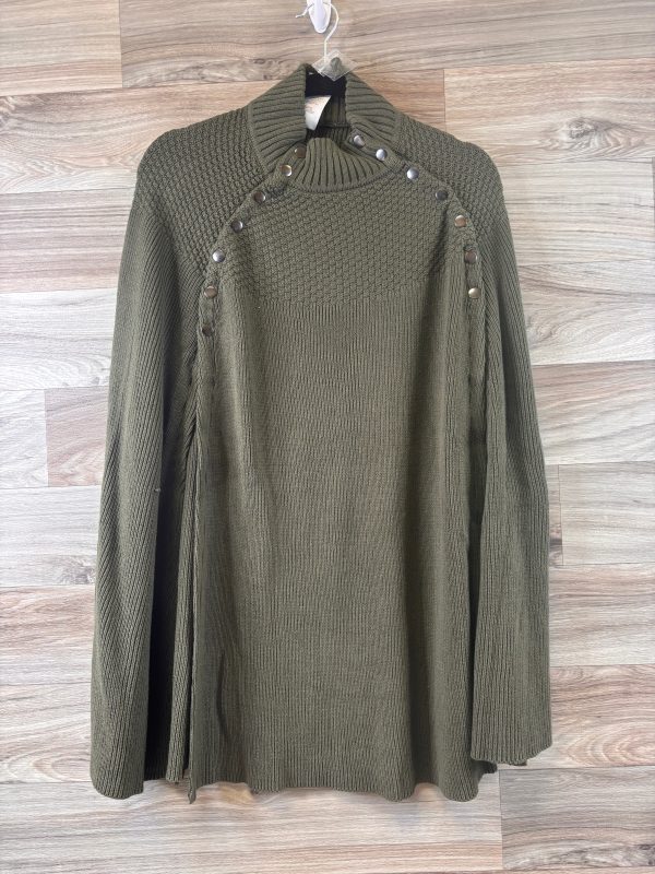 Poncho By Gilli In Green, Size: L Online Sale