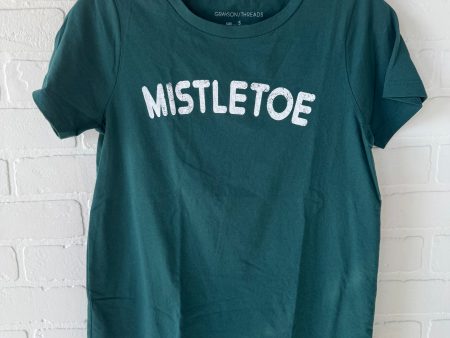 Top Short Sleeve Basic By Grayson Threads In Green & White For Cheap