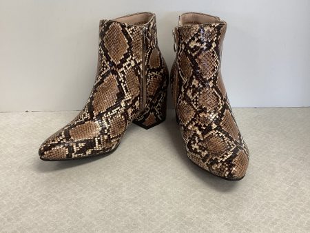 Boots Ankle Heels By J ADAMS In Animal Print, Size: 6 Hot on Sale