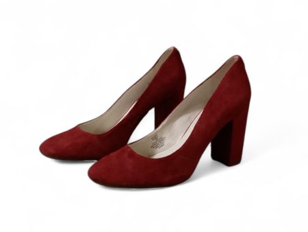 Shoes Heels Block By Anne Klein In Red, Size: 7.5 Online Hot Sale