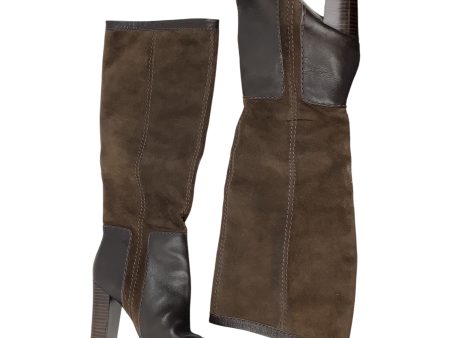 Boots Knee Heels By Nine West In Brown, Size: 5.5 Sale