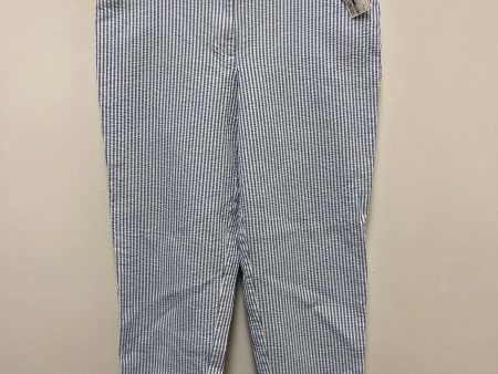 Blue & White Pants Cropped Talbots, Size 8 For Discount