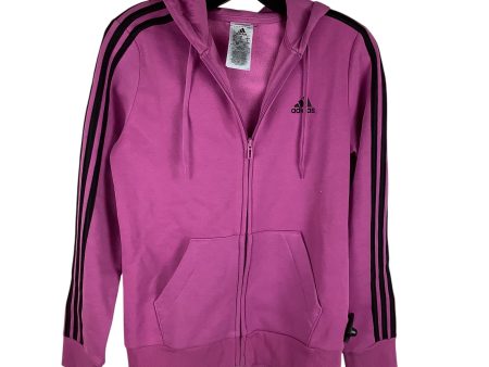 Athletic Jacket By Adidas In Purple, Size: S Fashion