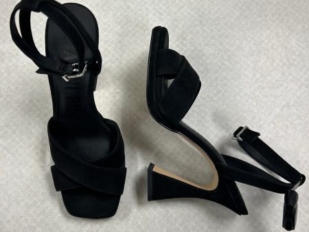 Sandals Heels Block By Gianni Bini In Black, Size: 7 Online