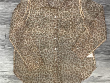 Blouse Long Sleeve By Rachel Zoe In Animal Print, Size: Xl Fashion