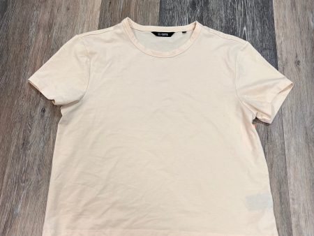 Athletic Top Short Sleeve By Cuts In Cream, Size: S Online Hot Sale